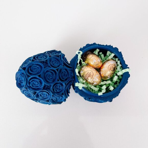 Rose-Covered Easter Eggs – Handcrafted Party Favors, Spring Decor, Wedding Gifts - Picture 7 of 10